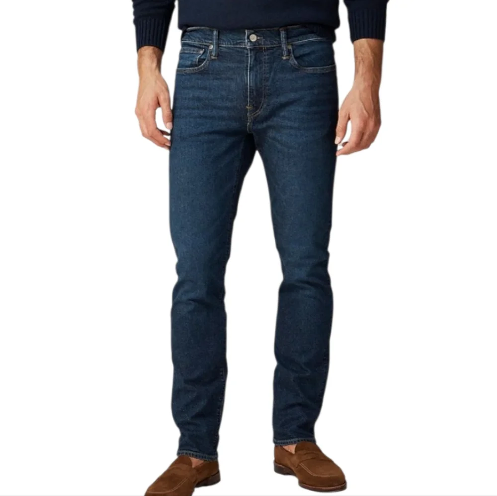 J.Crew 770 Straight Fit Jeans 44x34 Dark‎ Rinse Wash Denim Classic Mens Straight